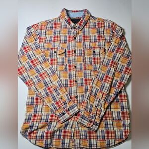 OBEY Men's Long Sleeve Button Down Shirt - Medium